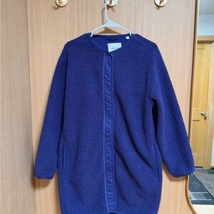 Aritzia Blue Textured Jacket